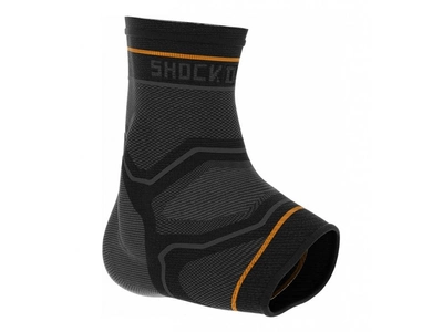 Компрессионный голеностоп SHOCK DOCTOR Compres Knit With Gel Support S чёрный/серый (4742)