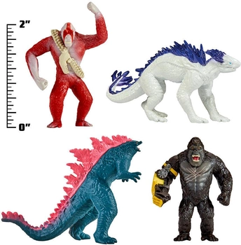 Zestaw figurek Playmates Godzilla Kong The New Empire Earth Crystal with Surprise Monster (0043377357414)