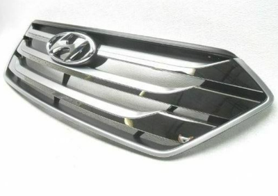 Решетка радиатора Hyundai Santa Fe III 12-16 хром./ чорн., (863502W000), (183237991)