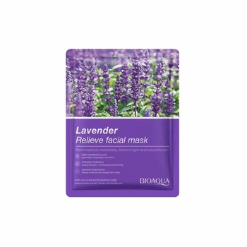Тканинна маска для обличчя з екстрактом лаванди Bioaqua Lavander Relieve Facial Mask, 25 мл