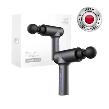 Перкуссионный ручной массажер для тела и мышц Medica+ MassHand Pro 5.0 (Япония)