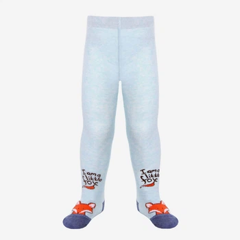 Детские колготки 1-1.5 года хлопковые Conte Kids Tip-Top 440 80-86 см Бледно-бирюзовые (4810226239889)