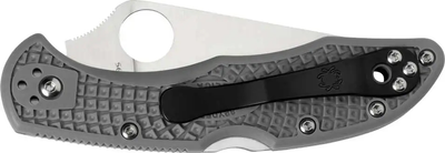 Ніж Spyderco Delica4 Flat Ground Grey