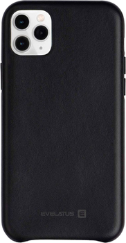 Etui plecki Evelatus Leather Case do Apple iPhone 11 Pro Black (4752192036850)