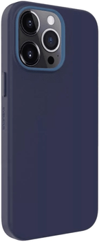 Etui plecki Evelatus Genuine Leather case with MagSafe do Apple iPhone 13 Pro Max Blue (4752192064105)