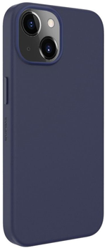 Etui plecki Evelatus Genuine Leather Case MagSafe do Apple iPhone 14 Blue (4752192060459)