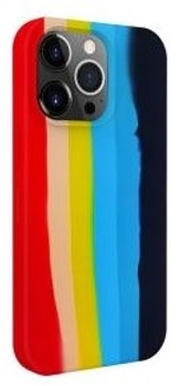Etui plecki Evelatus Silicone Case Multi-Colored do Apple iPhone 15 Pro Max Rainbow (4752192068523)