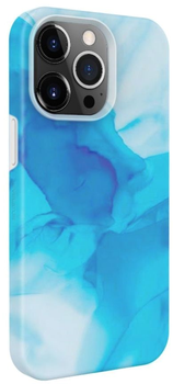 Etui plecki Evelatus Premium Silicone Case Customized Print do Apple iPhone 15 Pro Blue (4752192068653)