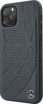 Панель Mercedes-Benz Quilted Genyine Leather для Apple iPhone 11 Pro Blue (3700740460207)