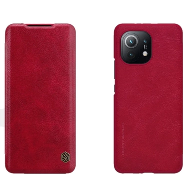 Etui z klapką Nillkin Qin Book Case do Xiaomi M11 Red (6902048214125)