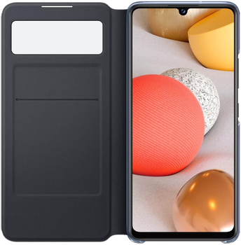 Etui z klapką Samsung Smart S View Wallet Cover do Samsung Galaxy A42 5G Black (8806090792298)