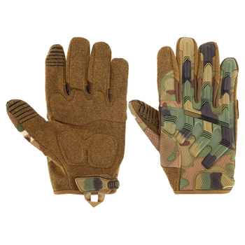 Перчатки тактические с закрытыми пальцами Military Rangers BC-9875 XL Камуфляж Multicam