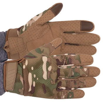 Перчатки тактические с закрытыми пальцами Military Rangers BC-8816 L Камуфляж Multicam