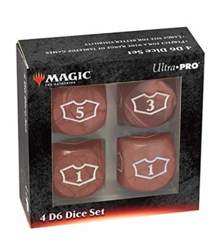 Набір ігрових кубиків Ultra Pro Magic the Gathering Red Mana 22 мм 4 шт (74427868291)