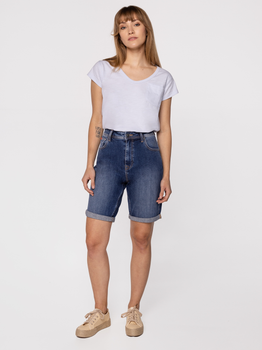 Krótkie spodenki damskie jeansowe Lee Cooper BECKY-1223 L Granatowe (5904347398774)