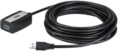 Kabel Aten USB Type A - USB Type A M/F 5 m Black (UE350A-AT)