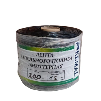 Стрічка емітерна для краплинного поливу Kemal Garden Drip 15 (200м) 9 mil, Туреччина