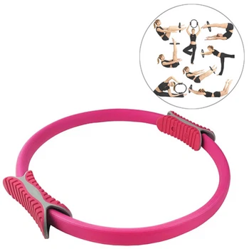 Кольцо для фитнеса Bambi MS 2287 P пилатеса, йоги, диаметр 36.5 см, Розовый (MS 2287 Pink-RT)