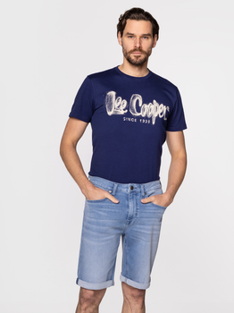 Krótkie spodenki męskie Lee Cooper JOG-1422 L Niebieskie (5904347386078)