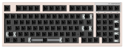 Клавіатура FL ESPORTS DIY-barebone FL980V2 Sakura Pink RGB South LED Three-Mode (FL980V2-1614)
