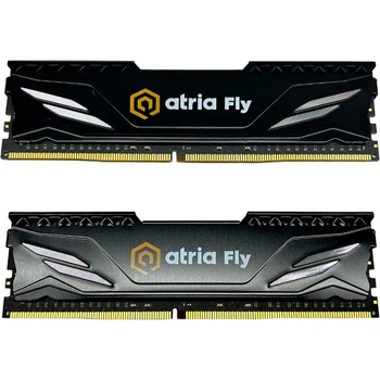 Модуль пам'яті ATRIA DDR4 16Gb (2x8) 3200MHz Fly Black UAT43200CL18BK2/16 (UAT43200CL18BK2/16)