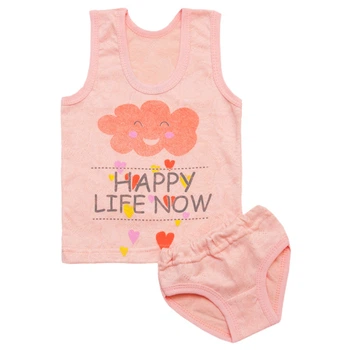 Комплект для девочки Арлекин Happy life 161-242 68 122 см Персиковый