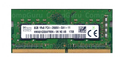 Оперативная память для ноутбука Hynix DDR4 8GB 2666MHz SO-DIMM 1Rx8 PC4-2666V (HMA81GS6AFR8N-VК)
