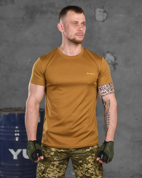 Тактична чоловіча футболка потовідвідна Logos-Tac 3XL койот (86913)