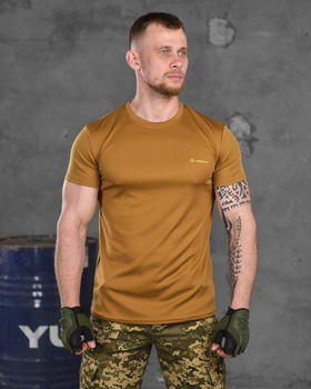 Тактическая мужская потоотводящая футболка Logos-Tac 2XL койот (86913)