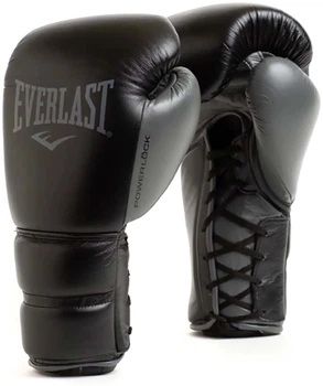 Боксерские перчатки Everlast POWERLOCK 2 PRO TRAINING LACED GLOVE черный 12 унций (P00002365)