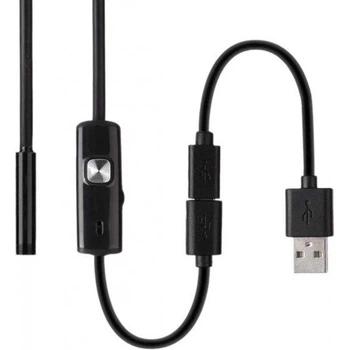 Камера ендоскоп Android і PC Endoscope, гнучка камера 2.2 метра 7 мм із підсвіткою, ендоскоп-камера