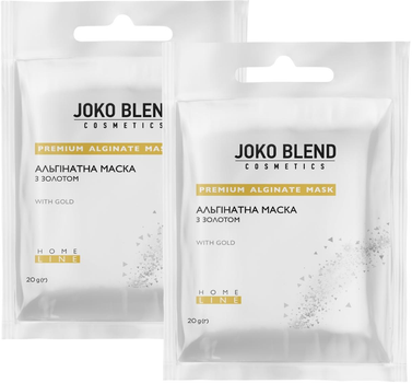 Комплект масок для лица Joko Blend Альгинатная с золотом 20 г х 2 шт (4823109409682)