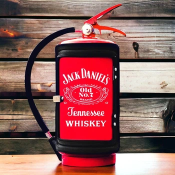 Подарок для мужчин "Мини - БАР Огнетушитель "Jack" + 2 стакана в подарок