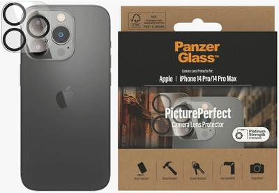 Захисне скло PanzerGlass Camera Protector для Apple iPhone 14 Pro/14 Pro Max Black (2000001249543)