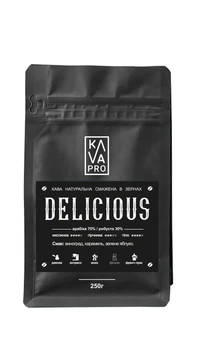 Кофе в зернах Delicios KAVAPRO бленд 250 г