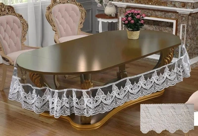 Овальна силіконова скатертина "Sade" 120х150см - молочна
