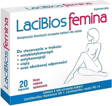 Probiotyk Exeltis LaciBios Femina 20 szt (5908445452338)