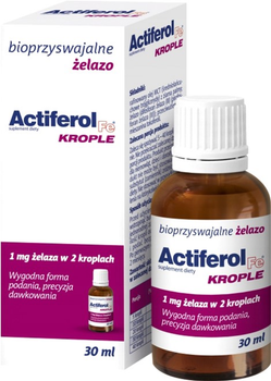 Kompleks minerałów Polski Lek Actiferol Fe Krople 30 ml (5901785304169)