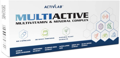 Вітамінно-мінеральний комплекс Activlab Multiactive 60 капсул (5907368803890)