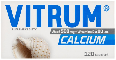 Kompleks witamin i minerałów Orifarm Vitrum Calcium 120 tabs (5711313007857)