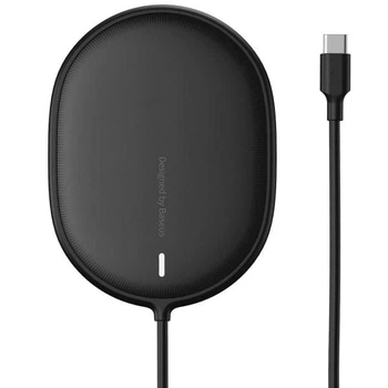 Бездротовий зарядний пристрій Baseus Light Magnetic Wireless Charger с технологією Qi 15W (WXQJ-01) Black