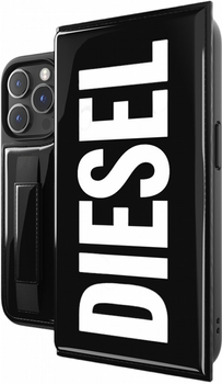 Панель Diesel Wallet Case для Apple iPhone 14 Pro Black/White (8718846101318)