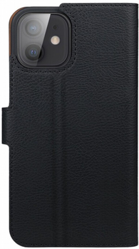 Etui z klapką Xqisit Slim Wallet do Apple iPhone 12 mini Black (4029948098371)