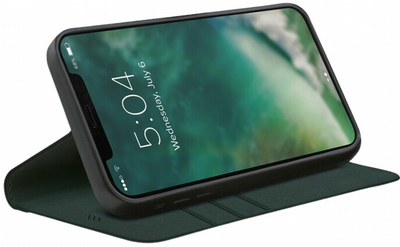 Etui z klapką Xqisit Slim Wallet do Apple iPhone 12/12 Pro Green (4029948098623)