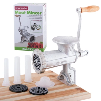 Мясорубка чугунная Kamille KM-6523 – купить онлайн на ROZETKA