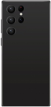 Etui plecki Xqisit Silicone Case do Samsung Galaxy S23 Ultra Black (4029948606422)