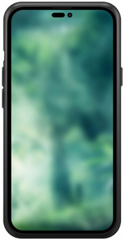 Etui plecki Xqisit Silicone Case MagSafe do Apple iPhone 14 Pro Black (4029948219684)