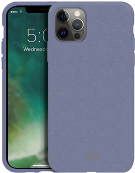 Etui plecki Xqisit Eco Flex Case do Apple iPhone 12/12 Pro Lavender Blue (4029948098944)