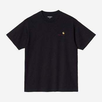 Koszulka męska bawełniana Carhartt WIP S/S American Script I029956-89XX XL Czarna (4064958087083)