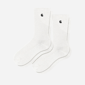Набір чоловічих шкарпеток бавовняних 2 пари Carhartt WIP Madison I030923-1A6XX One Size Білий (4064958397342)